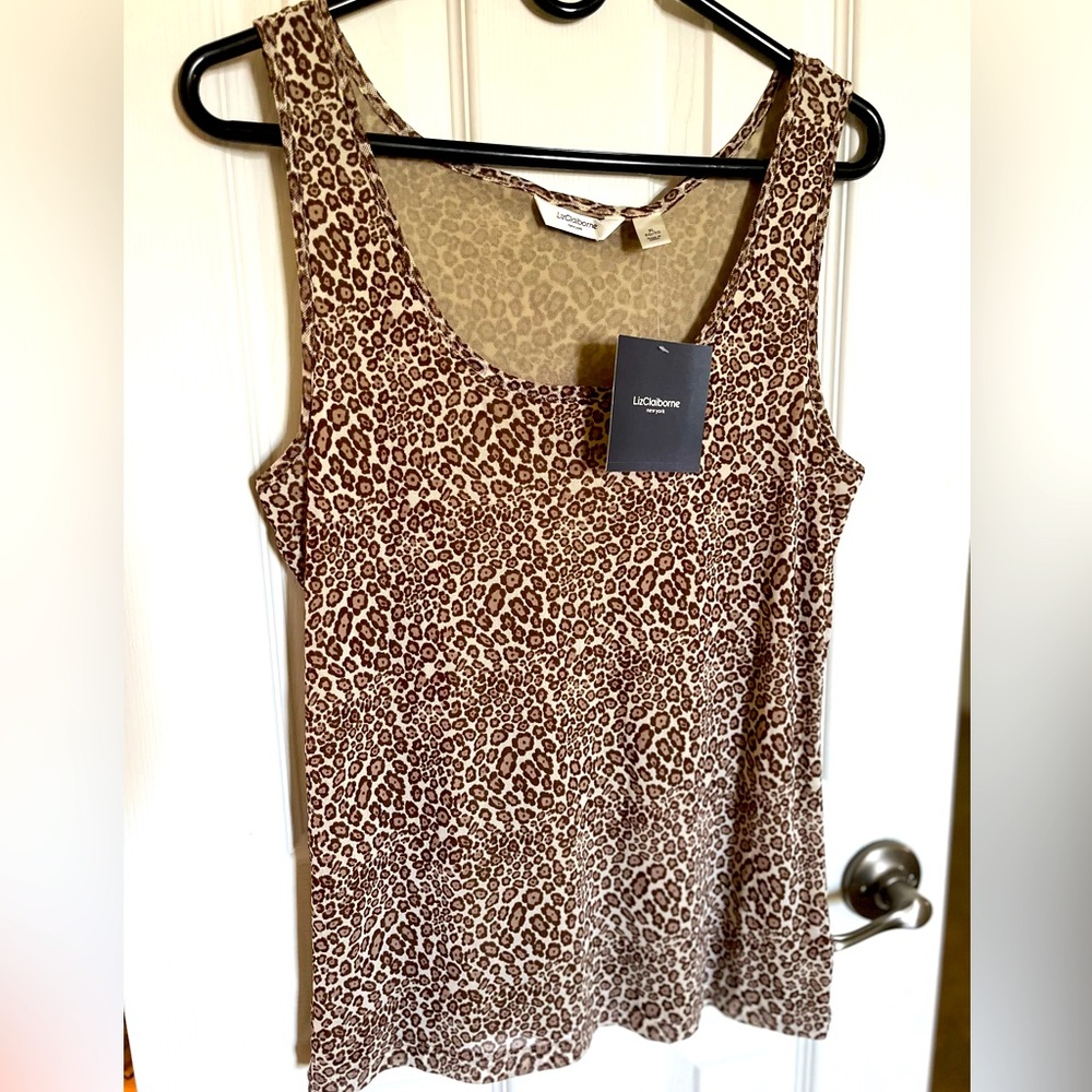 Liz Claiborne cheetah tank
